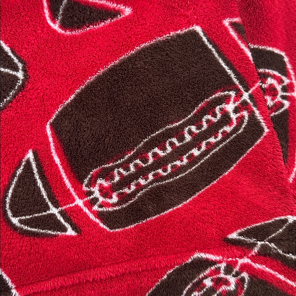 Youth Football Robe Red - Picture 3 of 7